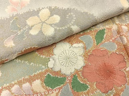 平和屋着物●訪問着　辻が花　暈し染め　金彩　正絹　逸品　BAAY8713hj