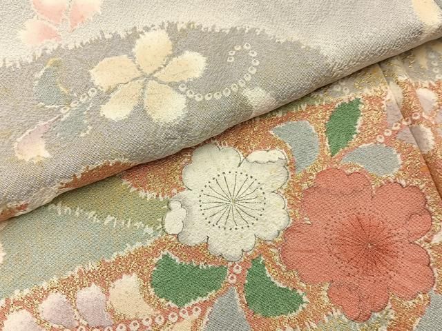 平和屋着物●訪問着　辻が花　暈し染め　金彩　正絹　逸品　BAAY8713hj