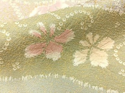 平和屋着物●訪問着　辻が花　暈し染め　金彩　正絹　逸品　BAAY8713hj