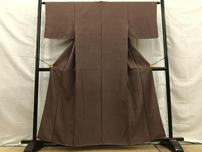 平和屋着物■上質な小紋　露芝文　正絹　逸品　BAAY8726hj