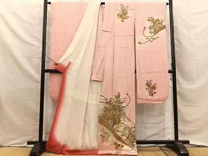 平和屋着物■豪華振袖　花車文　暈し染め　金彩　正絹　逸品　BAAY8730hj
