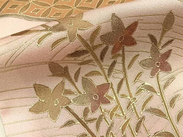 平和屋着物■豪華振袖　花車文　暈し染め　金彩　正絹　逸品　BAAY8730hj