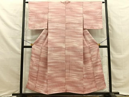 平和屋着物■上質な小紋　作家物　菱花地紋　暈し染め　正絹　逸品　BAAY8735hj