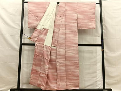 平和屋着物■上質な小紋　作家物　菱花地紋　暈し染め　正絹　逸品　BAAY8735hj