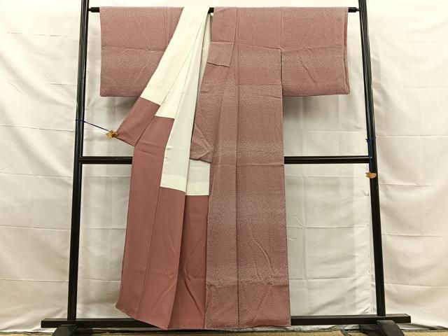 平和屋着物■江戸小紋　花弁　正絹　逸品　BAAY8751hj