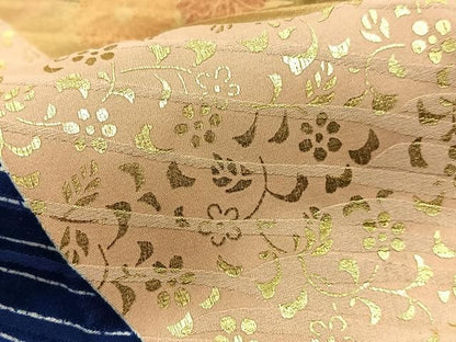 平和屋着物■豪華振袖　駒刺繍　御所車花文　金彩　正絹　逸品　BAAY8755hj
