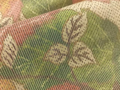 平和屋着物■上質な紬　枝葉文　正絹　逸品　BAAY8762hj