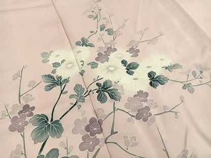 平和屋着物■訪問着　花鳥文　暈し染め　正絹　逸品　未使用　BAAY8767hj
