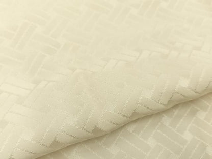 平和屋着物■長襦袢　無双仕立て　檜垣地紋　正絹　逸品　未使用　BAAY8770hj