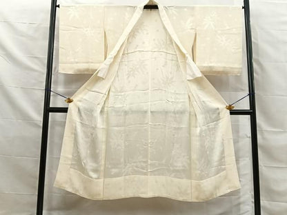 平和屋着物■長襦袢　無双仕立て　笹地紋　正絹　逸品　BAAY8771hj