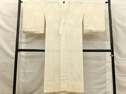 平和屋着物■長襦袢　無双仕立て　笹地紋　正絹　逸品　BAAY8771hj