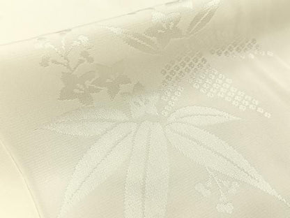 平和屋着物■長襦袢　無双仕立て　笹地紋　正絹　逸品　BAAY8771hj