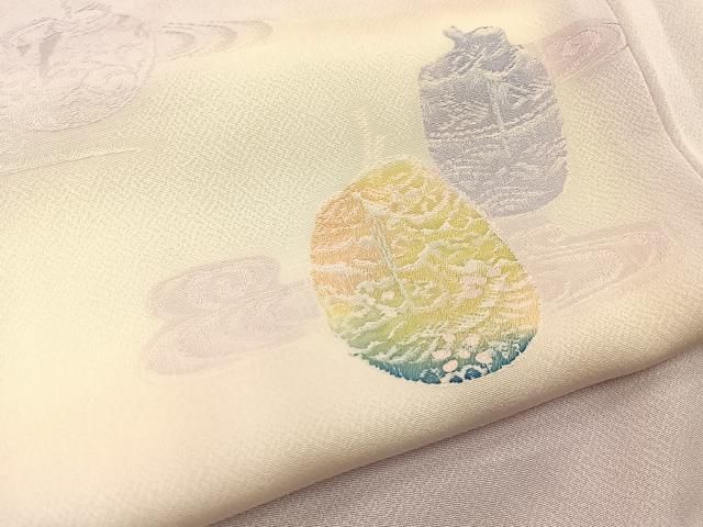 平和屋着物■上質な小紋　地紋起こし　流水仕覆文　暈し染め　正絹　逸品　BAAY8775hj