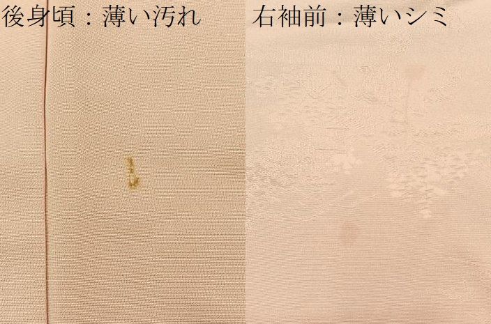 平和屋着物■上質な色無地　風景地紋　一斤染色　正絹　逸品　BAAY8776hj