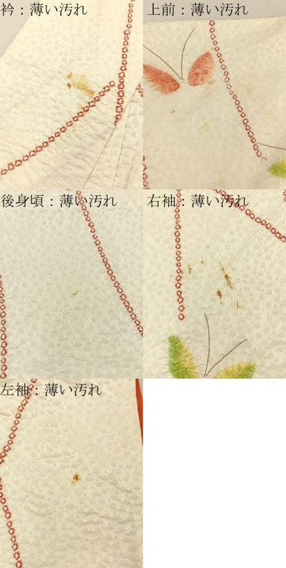 平和屋着物■訪問着　絞り　舞蝶文　金彩　正絹　逸品　BAAY8782hj