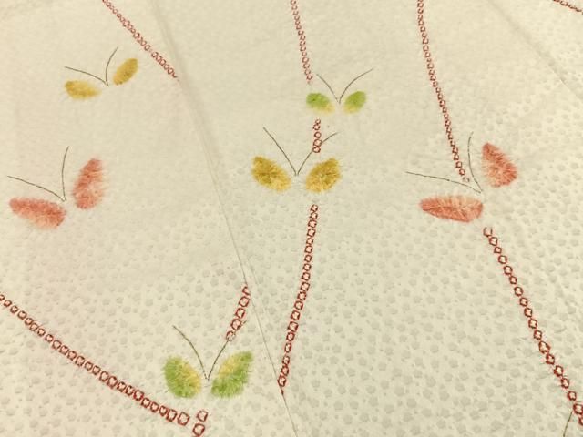 平和屋着物■訪問着　絞り　舞蝶文　金彩　正絹　逸品　BAAY8782hj