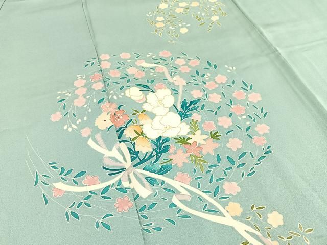 平和屋着物■訪問着　花束文　正絹　逸品　BAAY8791hj