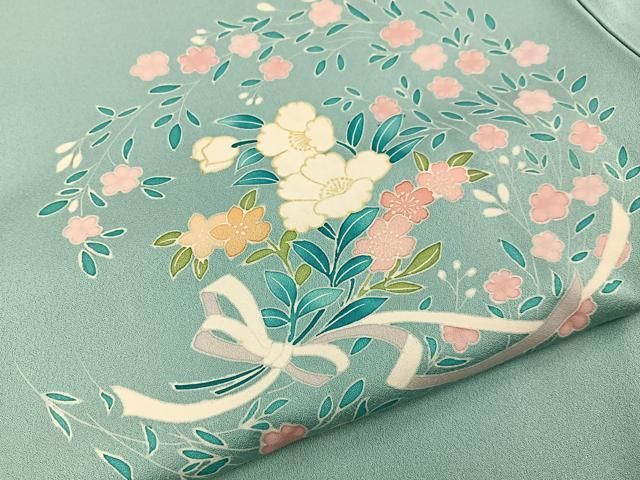 平和屋着物■訪問着　花束文　正絹　逸品　BAAY8791hj