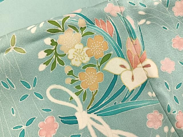 平和屋着物■訪問着　花束文　正絹　逸品　BAAY8791hj