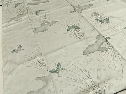 平和屋着物■上質な小紋　舞蝶文　正絹　逸品　BAAY8798hj