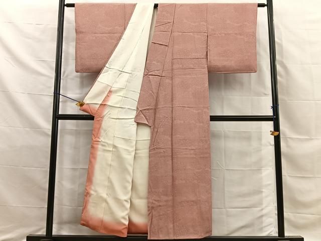 平和屋着物■江戸小紋　作家物　雲取寄せ小紋柄　正絹　逸品　BAAY8801hj