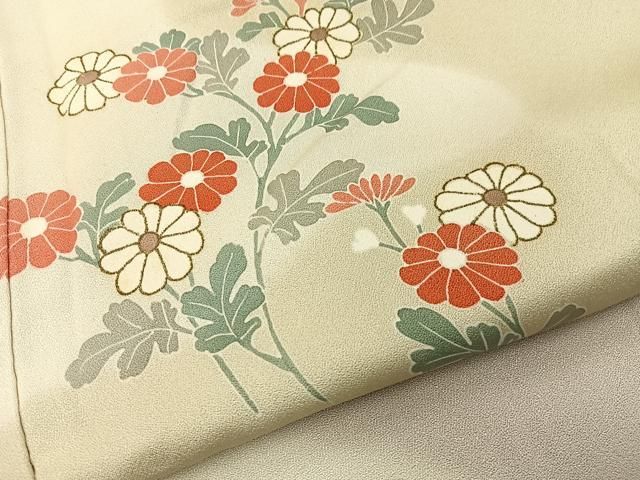 平和屋着物■訪問着　文箱草花文　暈し染め　金彩　正絹　逸品　BAAY8807hj