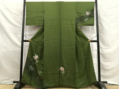 平和屋着物■訪問着　カトレア　金銀彩　正絹　逸品　BAAY8809hj