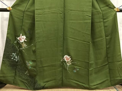 平和屋着物■訪問着　カトレア　金銀彩　正絹　逸品　BAAY8809hj