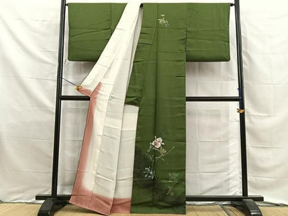 平和屋着物■訪問着　カトレア　金銀彩　正絹　逸品　BAAY8809hj