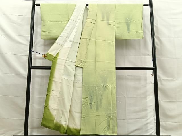 平和屋着物■訪問着　草花文　暈し染め　正絹　逸品　BAAY8810hj
