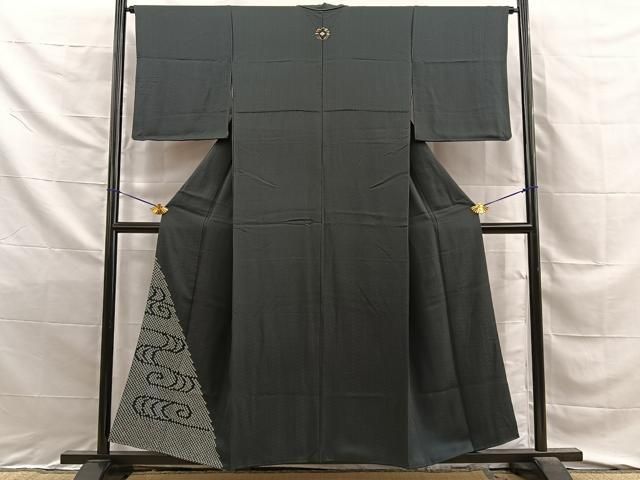 平和屋着物■豪華色留袖　総絞り　観世水　正絹　逸品　BAAY8812hj