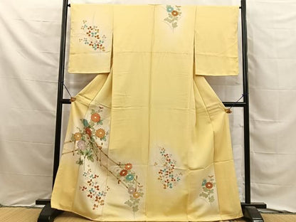 平和屋着物■訪問着　菊　暈し染め　金彩　正絹　逸品　未使用　BAAY8820hj