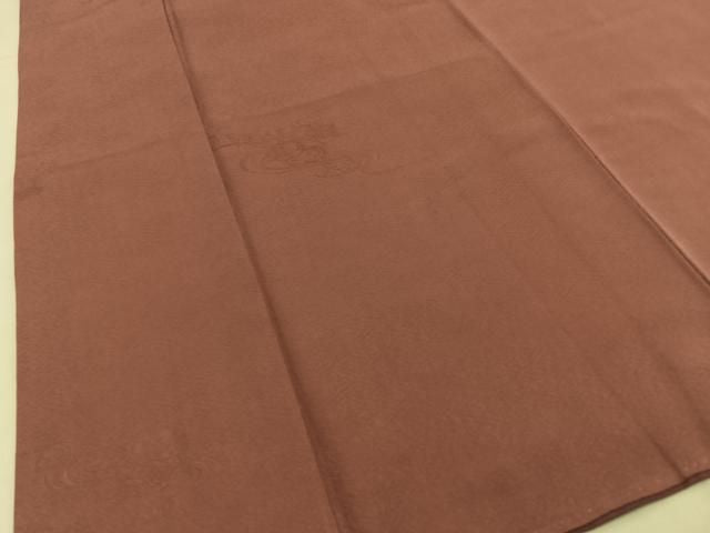 平和屋着物■上質な色無地　竜田川地紋　蘇芳香色　正絹　逸品　BAAY8821hj
