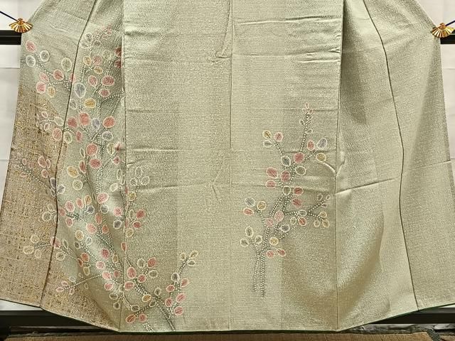 平和屋着物■訪問着　萩　金彩　正絹　逸品　BAAY8834hj