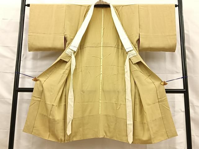 平和屋着物■長襦袢　無双仕立て　浅黄色　正絹　逸品　BAAY8837hj