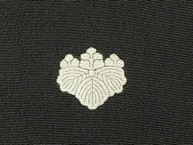 平和屋着物■黒留袖　駒刺繍　孔雀浜松文　金彩　洗える着物　BAAY8846hj