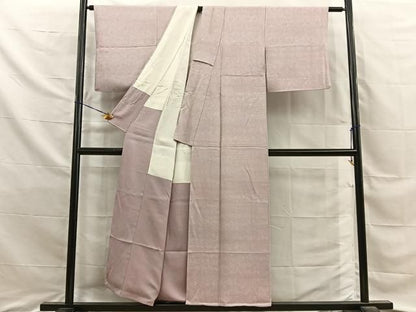 平和屋着物■上質な小紋　小花地紋　暈し染め　正絹　逸品　BAAY8848hj