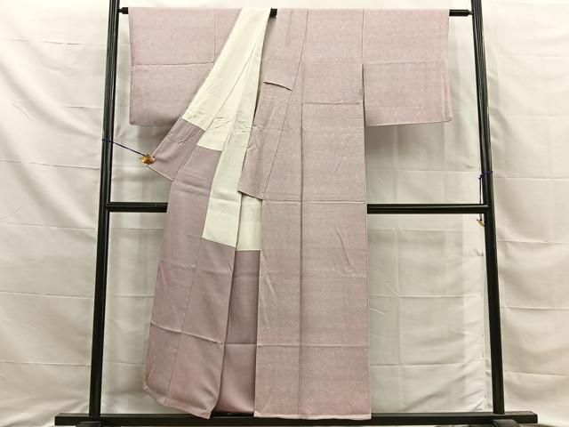 平和屋着物■上質な小紋　小花地紋　暈し染め　正絹　逸品　BAAY8848hj
