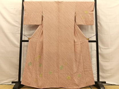 平和屋着物●訪問着　総絞り　刺繍　兎　金彩　正絹　逸品　BAAY8849hj