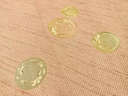 平和屋着物●訪問着　総絞り　刺繍　兎　金彩　正絹　逸品　BAAY8849hj