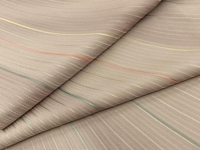 平和屋着物■上質な小紋　地紋起こし　流線文　正絹　逸品　BAAY8851hj
