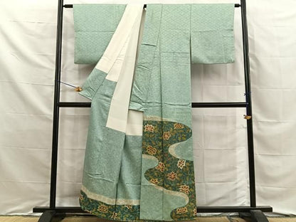 平和屋着物■豪華色留袖　更紗花唐草文　金彩　伊勢丹扱い　正絹　逸品　BAAY8853hj