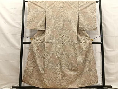 平和屋着物■本場大島紬　7マルキ　草花文　正絹　逸品　未使用　BAAY8868hj