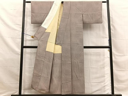 平和屋着物■上質な小紋　霞文　正絹　逸品　BAAY8872hj