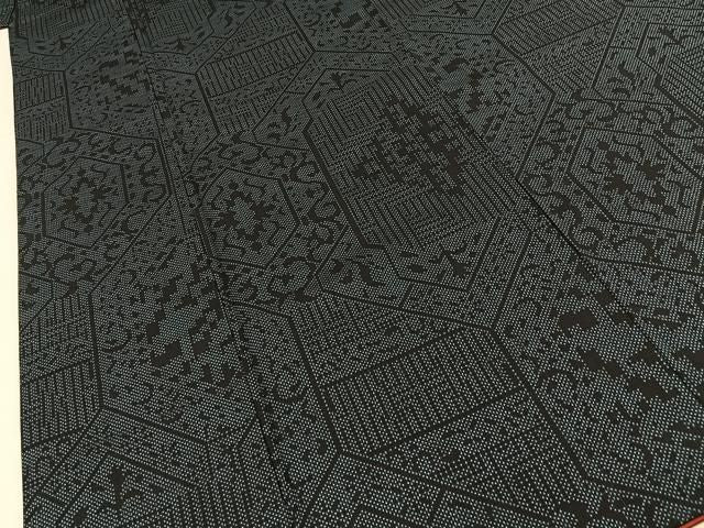 平和屋着物■本場大島紬　7マルキ　吉祥文　正絹　逸品　BAAY8880hj