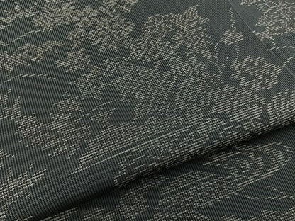平和屋着物■本場大島紬　風景草花文　やまと誂製　正絹　逸品　BAAY8881hj