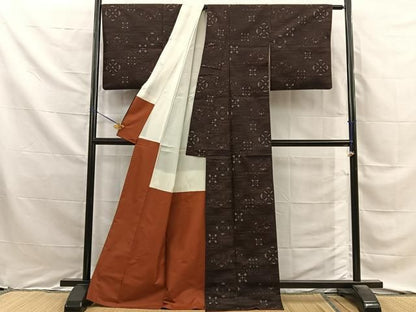 平和屋着物■本場大島紬　7マルキ　吉祥文　正絹　逸品　BAAY8888hj