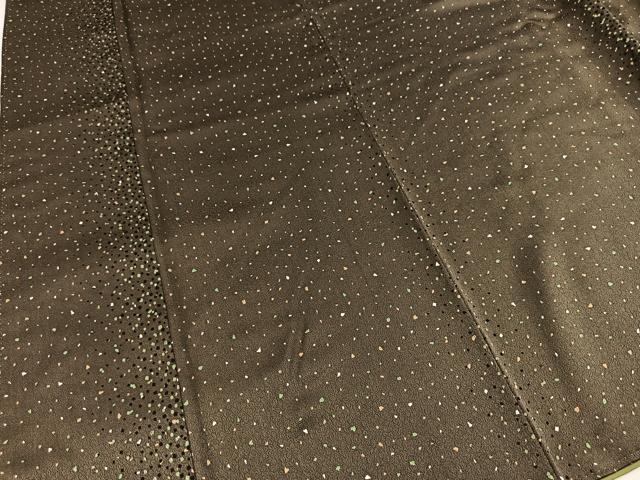 平和屋着物●上質な小紋　箔散らし文　ロング丈　正絹　逸品　BAAY9009yc