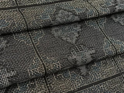 平和屋着物■上質な紬　幾何学文様　正絹　逸品　未使用　BAAY9019yc
