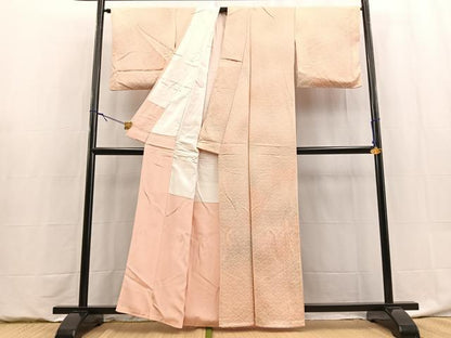 平和屋着物■上質な小紋　青海波文　暈し染め　正絹　逸品　BAAY9022yc